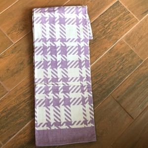 Dann Foley silk cashmere purple throw blanket NWT